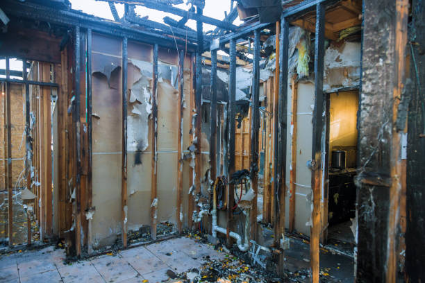 Professional Fire Damage Repair technician working in High Bridge, WA